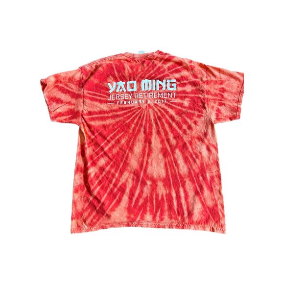 Houston Rockets Yao Ming Jersey Retirement Bleached Tee - Picture 2 of 3